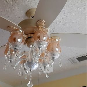 Beige ceiling fan  without the shades